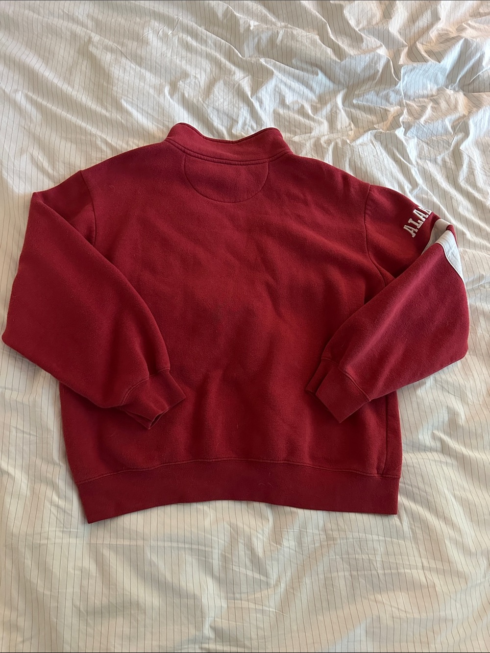 University-Inspired Crimson Half-Zip Pullover Sweatshirt Alabama Crimson Tide L - Picture 3 of 3